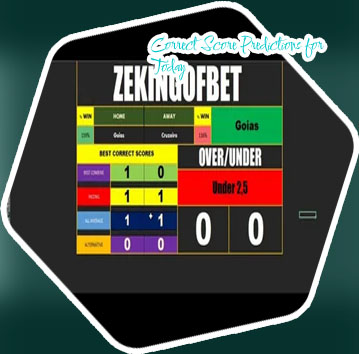 Today correct score sure prediction